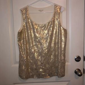 Coldwater Creek gold top